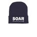 SOAR Beanie, a Navy Printed Cuffed Beanie