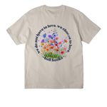 Growing in Love, a Dust Unisex Heavyweight Tee (back-view)