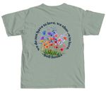 Growing in Love, a Bay Comfort Colors Unisex Tee (back-view)