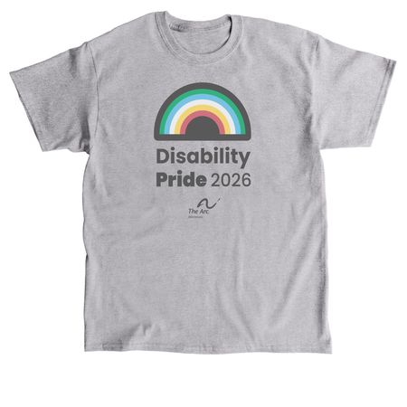 Disability Pride 26 Shirts, a Sport Grey Classic Unisex Tee