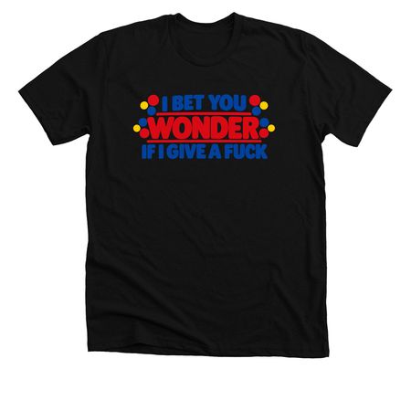 Wonder, a Solid Black Blend Premium Unisex Tee