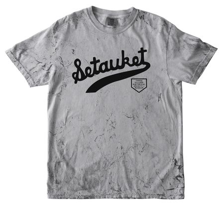 Setauket Baseball Replica T-Shirt, a Smoke Comfort Colors Colorblast Tee