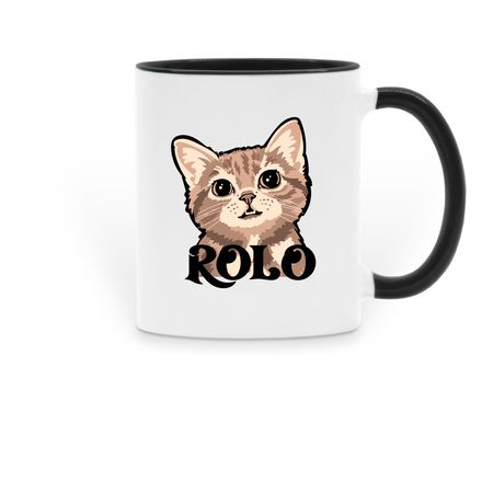 The Loving Rolo Campaign, a Black Two-Tone Ceramic Mug