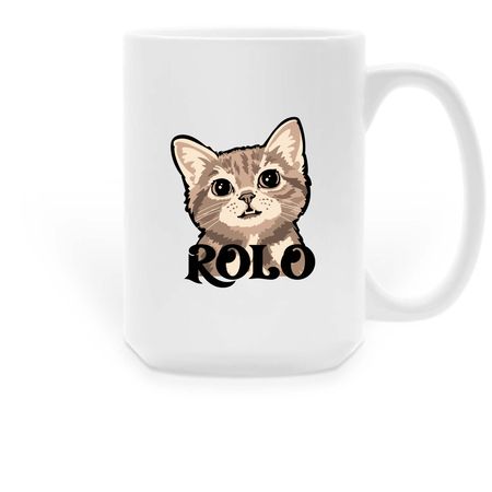 The Loving Rolo Campaign, a White Large Coffee Mug