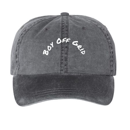 Mason Shanks, a Black Printed Pigment Dye Baseball Cap