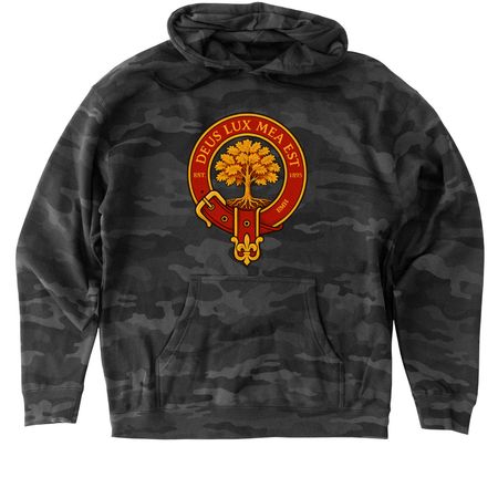 The Respect & Protect, a Black Camo Heavyweight Camo Pullover Hoodie