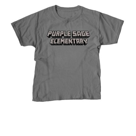2025-26 Purple Sage Shirt, a Charcoal Youth Unisex Tee