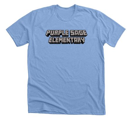 2025-26 Purple Sage Shirt, a Heather Carolina Blue Premium Unisex Tee