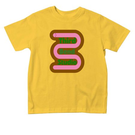 Third Bend Studio- mini, a Yellow Toddler Tee