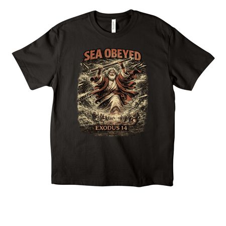 SEA OBEYED, a Black Unisex Heavyweight Tee