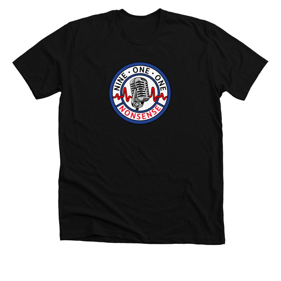 NOON Patch Logo, a Solid Black Blend Premium Unisex Tee