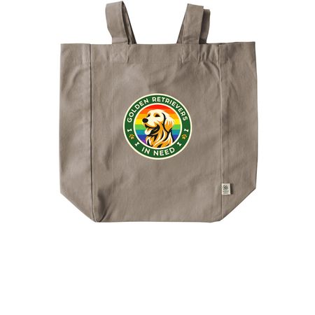 GRIN Rainbow Logo Tote&nbsp;, a Pumice Recycled Cotton Tote Bag