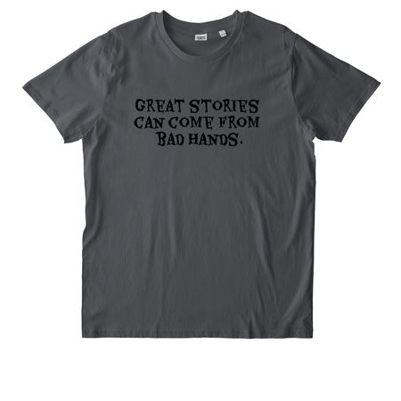Stitching Sentences, a Anthracite Stanley/Stella Unisex Rocker Tee