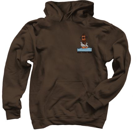 KTOO Sea Lions by Pat Race, a Dark Chocolate Pullover Hoodie