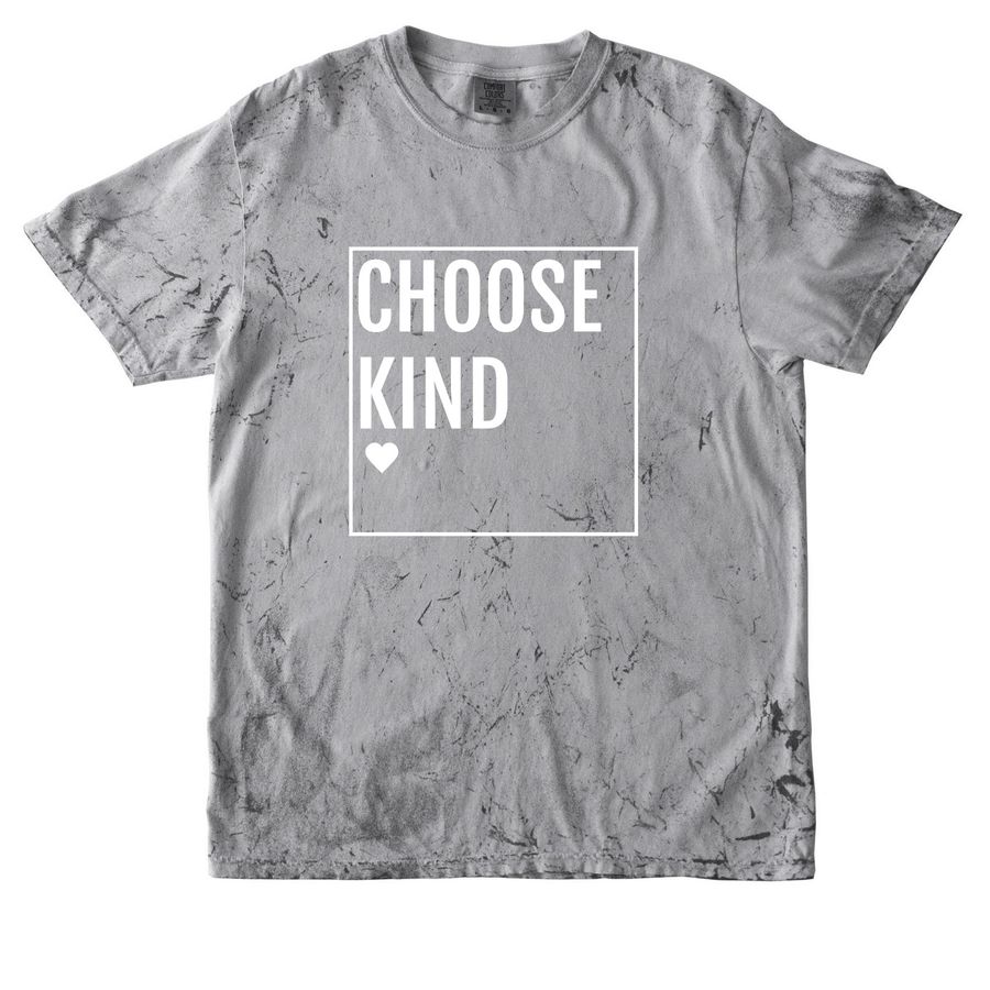 Choose Kind, a Smoke Comfort Colors Colorblast Tee