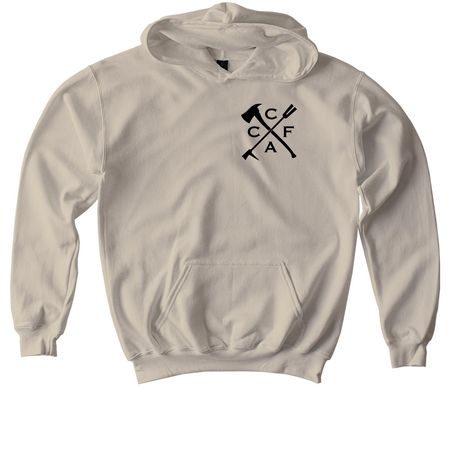 2026 CCFA design, a Sand Softstyle Youth Pullover Hoodie