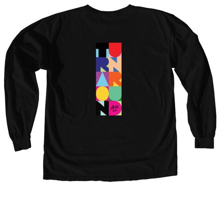 'Inspire' Apparel Collection, a Black Comfort Colors Long Sleeve Tee (back-view)