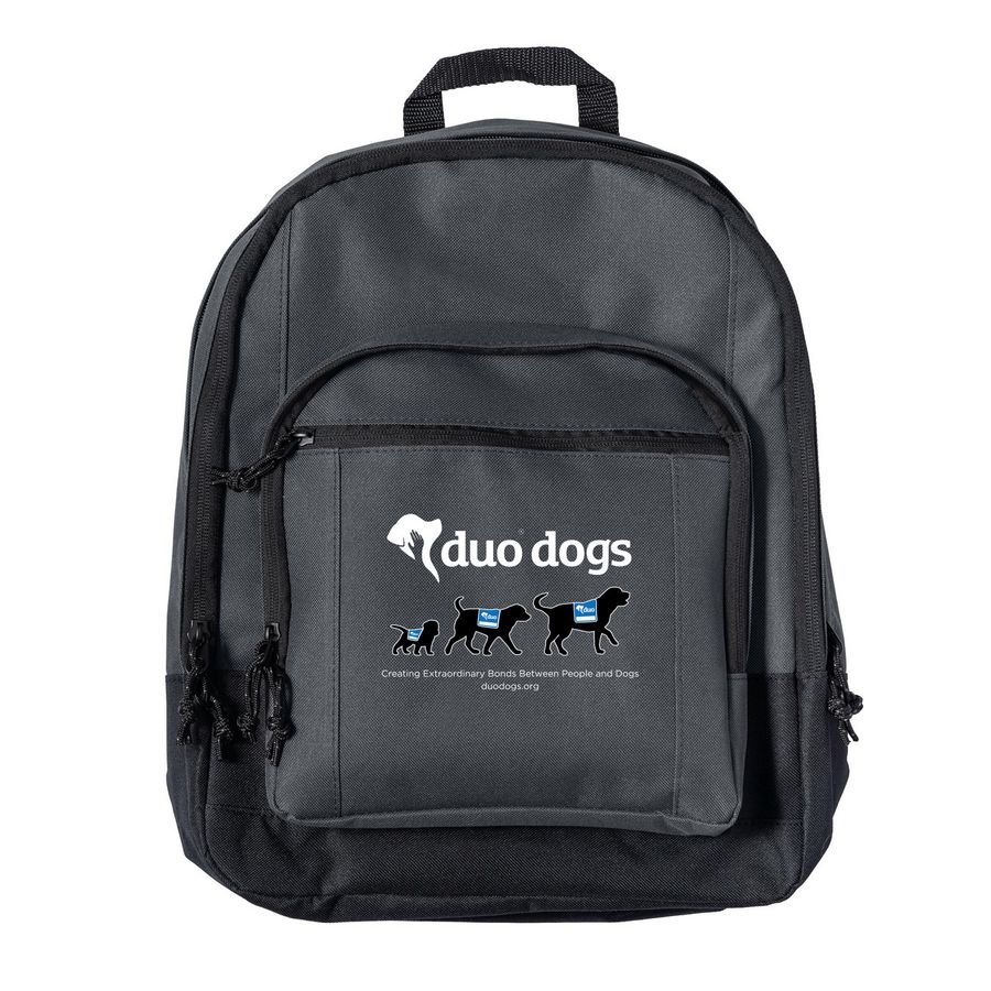 Duo Dogs Backpack, a Dark Charcoal Everyday Backpack