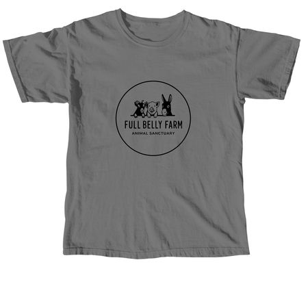 Round logo shirt, a Grey Comfort Colors Unisex Tee