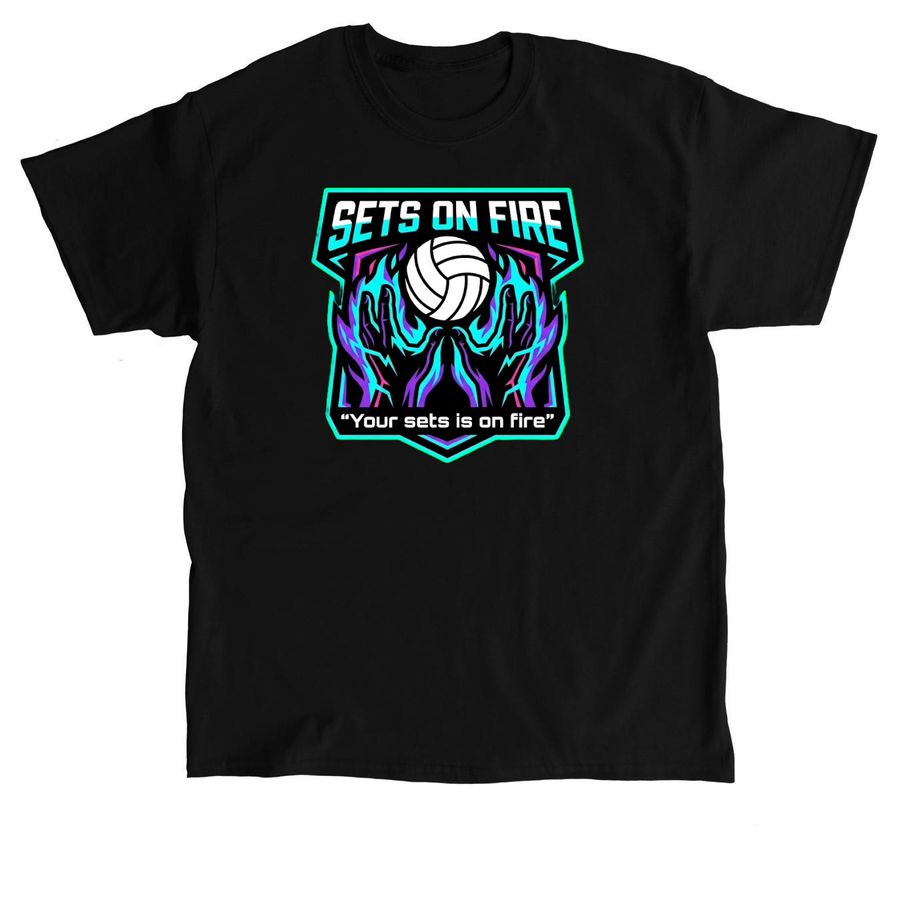 Sets on Fire Team Merch, a Black Classic Unisex Tee