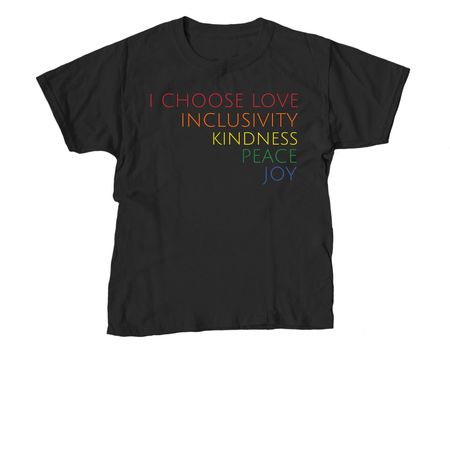 Kindness Counts, a Black Youth Unisex Tee