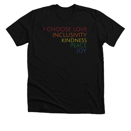 Kindness Counts, a Solid Black Blend Premium Unisex Tee