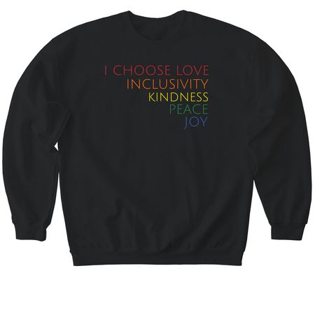 Kindness Counts, a Black Softstyle Crewneck Sweatshirt