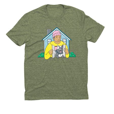 My Dog Is My Home Conference 2026 - Design B, a Olive You Green Allmade Eco Triblend Unisex Tee