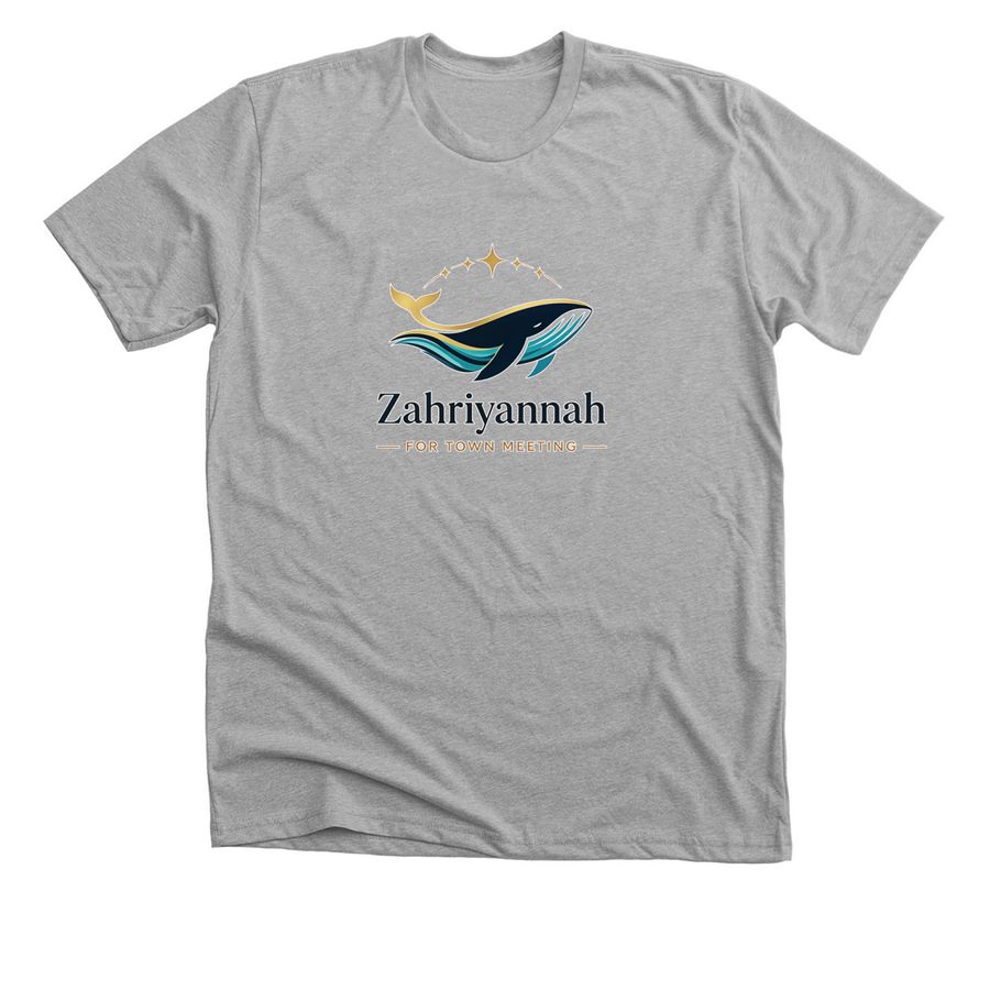 Zahriyannah For Brookline, a Athletic Heather Premium Unisex Tee