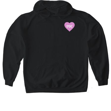 Orchesis Dance Back Design, a Black Gildan Softstyle Pullover Hoodie (back-view)