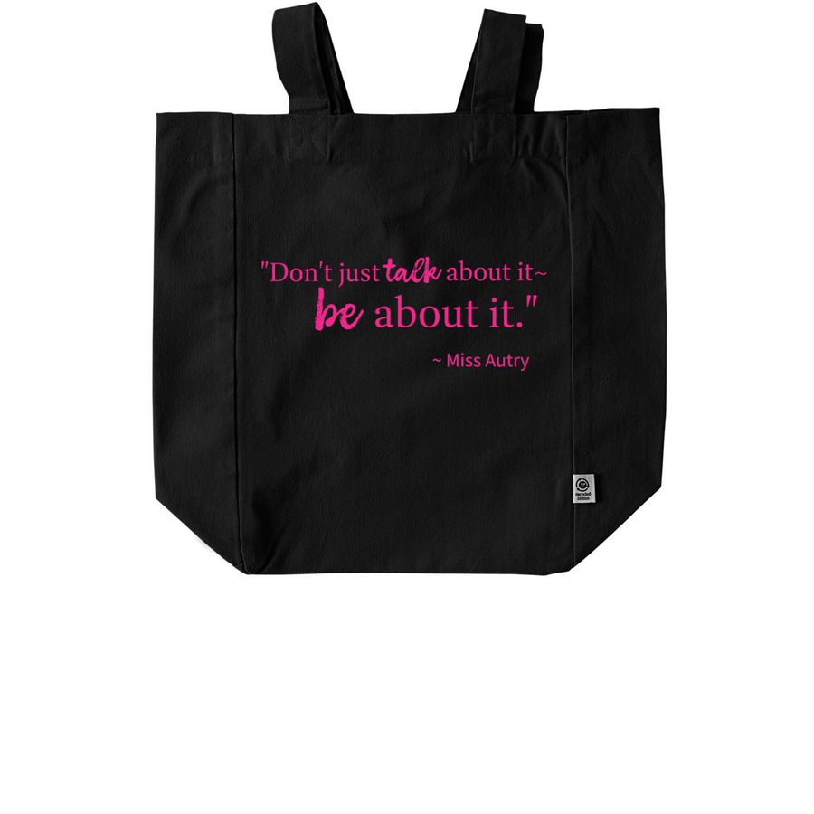 Women's History Month 2026: Tote, a Black Recycled Cotton Tote Bag