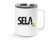 SELA Travel Mug, a White Stainless Steel Travel Mug