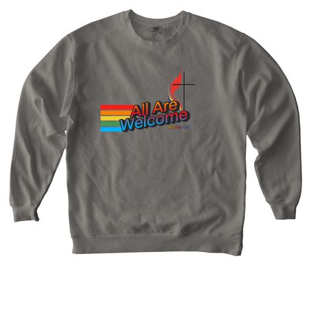 Texas Wesley x Pride Month&nbsp;, a Grey Comfort Colors Crewneck Sweatshirt
