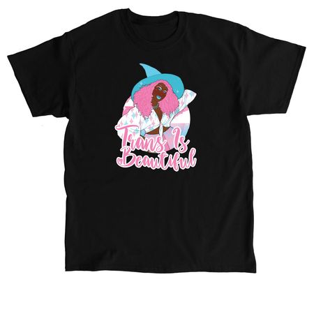 Trans is Beautiful, a Black Classic Unisex Tee