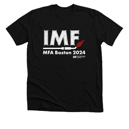 IMF2024, a Solid Black Blend Premium Unisex Tee