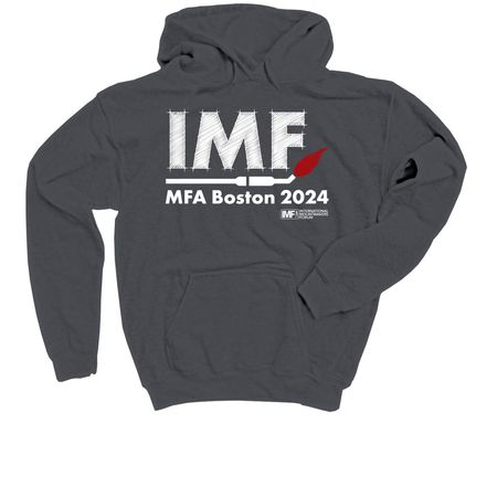 IMF2024, a Charcoal Youth Pullover Hoodie