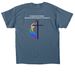Love! Serve! Lead!, a Indigo Blue Classic Unisex Tee (back-view)