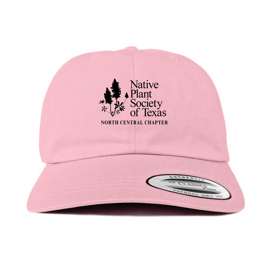 Baseball Caps & Bucket Hat - Black Logo, a Pink Printed Classic Baseball Cap