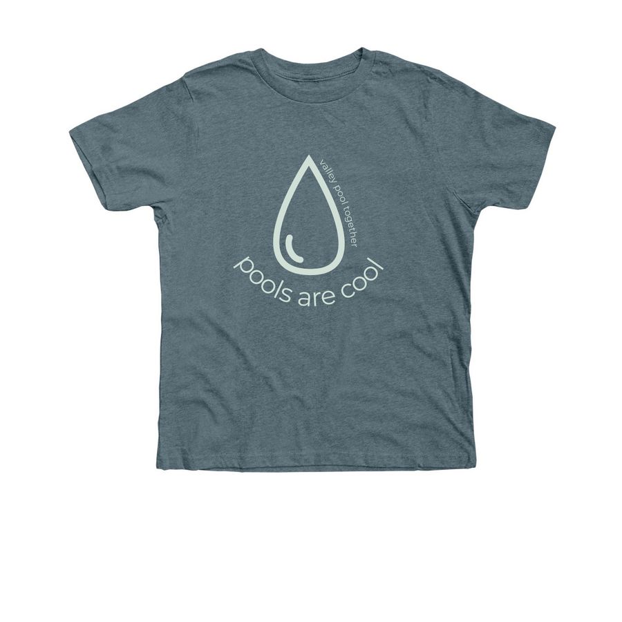 pools are cool, a Heather Slate Premium Youth Tee