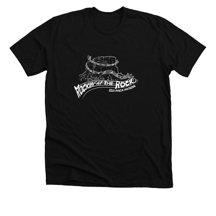 2026 National Logo White&nbsp;, a Solid Black Blend Premium Unisex Tee