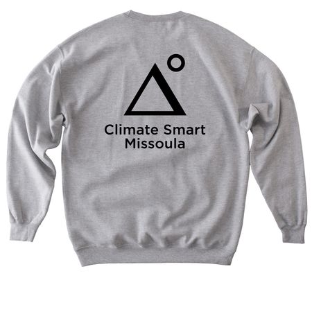 Black Logo - Front & Back, a Sport Grey Softstyle Crewneck Sweatshirt (back-view)