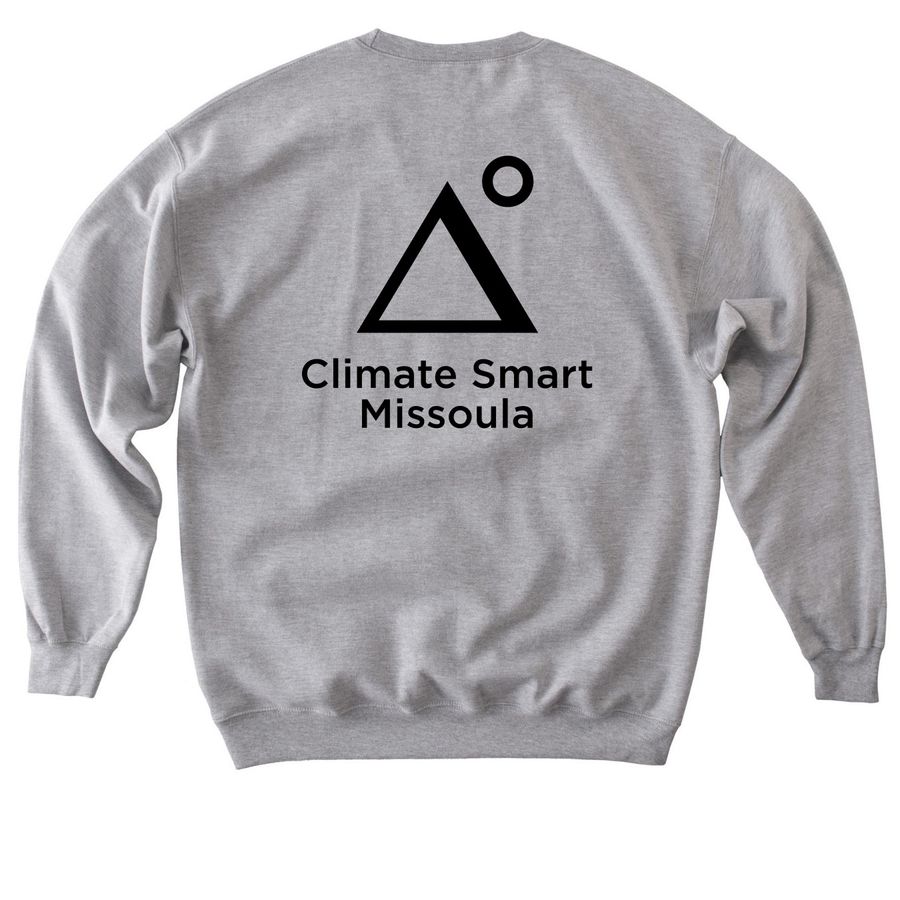 Black Logo - Front & Back, a Sport Grey Softstyle Crewneck Sweatshirt (back-view)