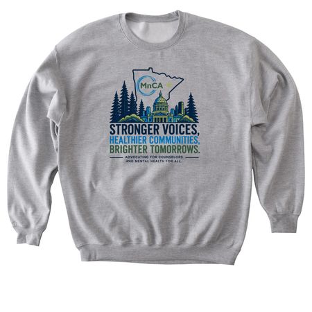 Counselor Advocacy, a Sport Grey Softstyle Crewneck Sweatshirt
