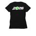 Pelotonia Bikers Year 2026, a Black Women's Slim Fit Tee (back-view)