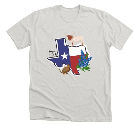 Lone Star State ?????, a Heather Cement Premium Unisex Tee