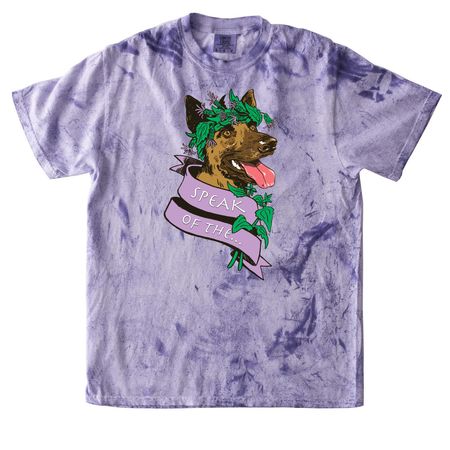 Speak of the Devil Weed Queen, a Amethyst Comfort Colors Colorblast Tee