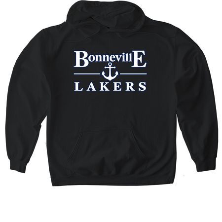 Old Skool Theme, a Black Gildan Softstyle Pullover Hoodie