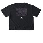 JAZ SWAG, a Black Comfort Colors Boxy Tee (back-view)