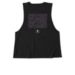 JAZ SWAG, a Deep Black Allmade Eco Triblend Women?s Muscle Tank (back-view)