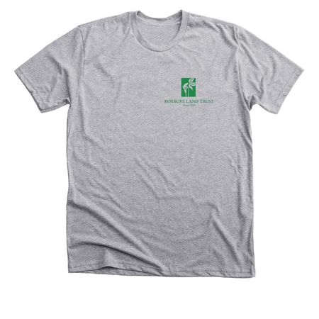 Support Your Neighborhood Land Trust!, a Athletic Heather Premium Unisex Tee
